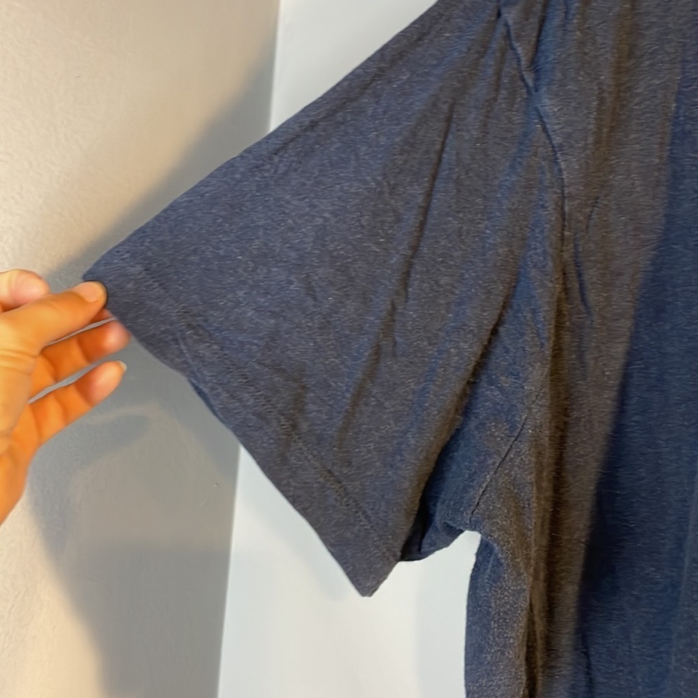 Heathered Navy Basic Tee Shirt - image 5